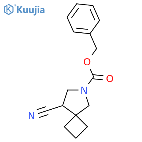 benzyl 8-cyano-6-azaspiro3.4octane-6-carboxylate structure