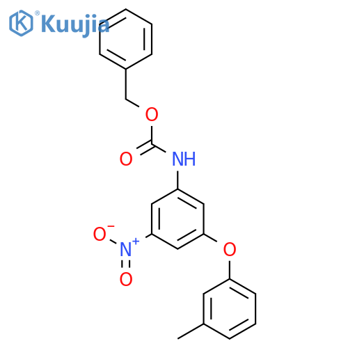 benzyl N-[3-(3-methylphenoxy)-5-nitrophenyl]carbamate structure