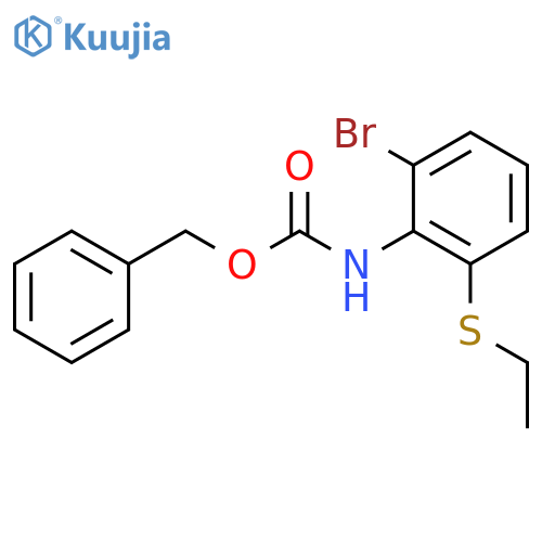 benzyl N-2-bromo-6-(ethylsulfanyl)phenylcarbamate structure