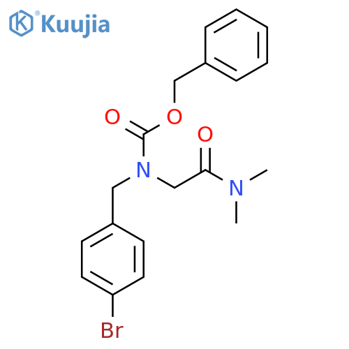 benzyl N-(4-bromophenyl)methyl-N-(dimethylcarbamoyl)methylcarbamate structure