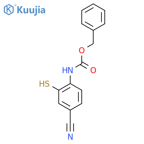 benzyl N-(4-cyano-2-sulfanylphenyl)carbamate structure