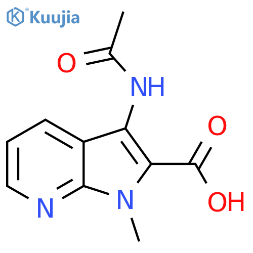 3-acetamido-1-methyl-1H-pyrrolo2,3-bpyridine-2-carboxylic acid structure