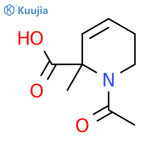 1-Acetyl-2-methyl-1,2,5,6-tetrahydropyridine-2-carboxylic acid structure