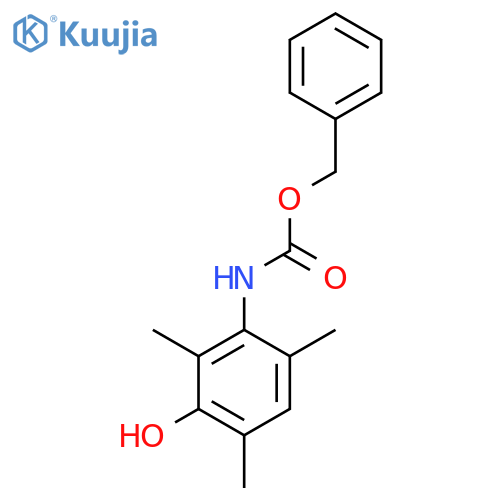 benzyl N-(3-hydroxy-2,4,6-trimethylphenyl)carbamate structure