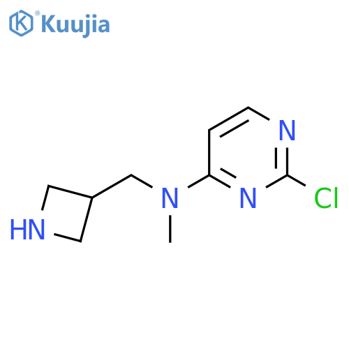 N-(azetidin-3-yl)methyl-2-chloro-N-methylpyrimidin-4-amine structure