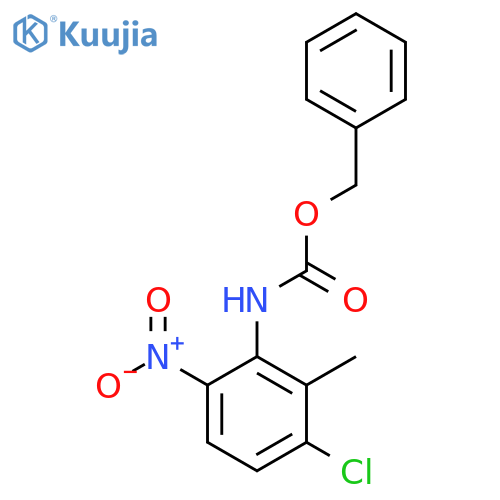 benzyl N-(3-chloro-2-methyl-6-nitrophenyl)carbamate structure