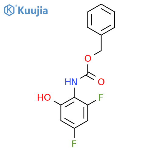 benzyl N-(2,4-difluoro-6-hydroxyphenyl)carbamate structure