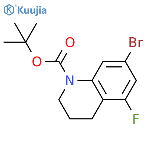 Tert-butyl 7-bromo-5-fluoro-1,2,3,4-tetrahydroquinoline-1-carboxylate structure