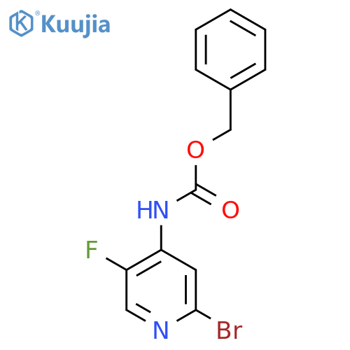 Benzyl (2-bromo-5-fluoropyridin-4-yl)carbamate structure
