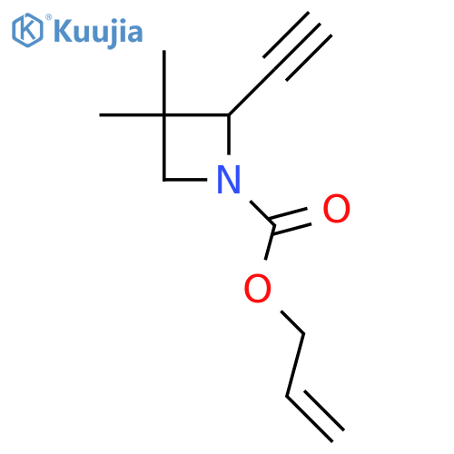 Prop-2-en-1-yl 2-ethynyl-3,3-dimethylazetidine-1-carboxylate structure