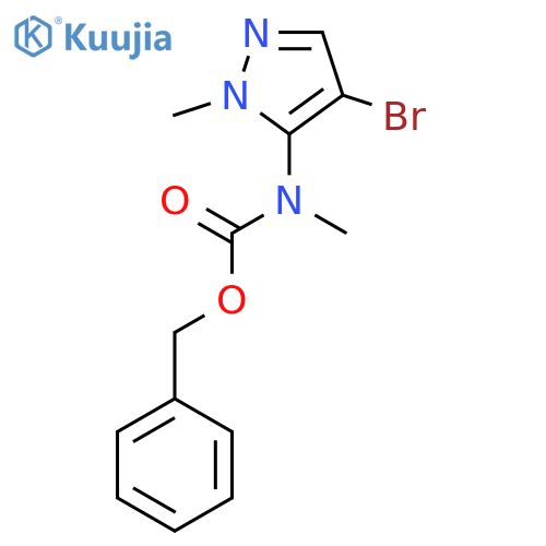 benzyl N-(4-bromo-1-methyl-1H-pyrazol-5-yl)-N-methylcarbamate structure