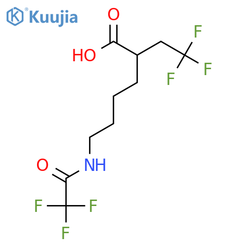 6-(2,2,2-Trifluoroacetamido)-2-(2,2,2-trifluoroethyl)hexanoic acid structure