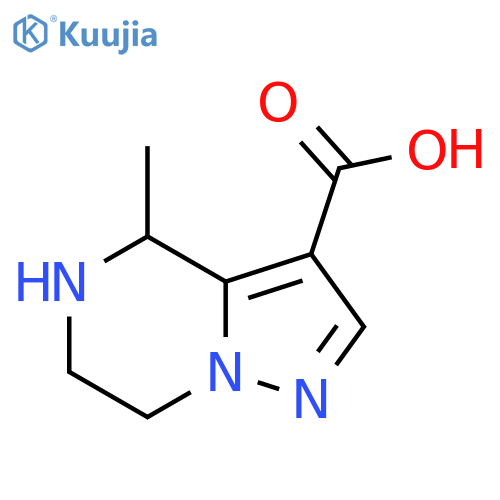 4-methyl-4H,5H,6H,7H-pyrazolo1,5-apyrazine-3-carboxylic acid structure