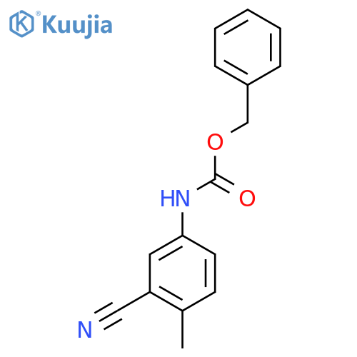 benzyl N-(3-cyano-4-methylphenyl)carbamate structure