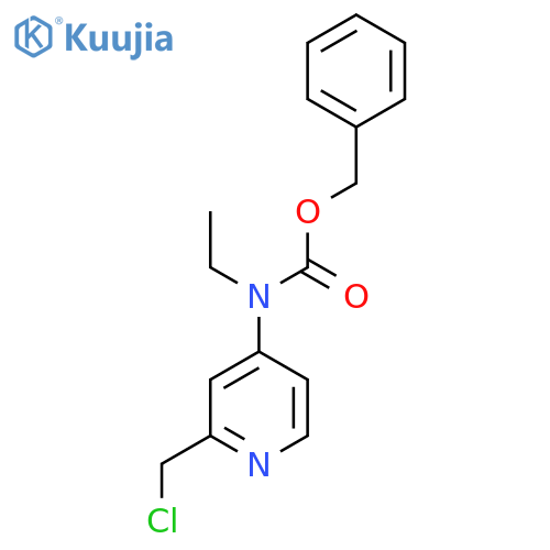 benzyl N-2-(chloromethyl)pyridin-4-yl-N-ethylcarbamate structure