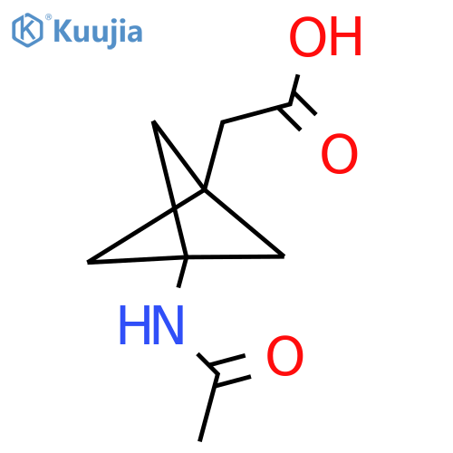 2-{3-acetamidobicyclo1.1.1pentan-1-yl}acetic acid structure