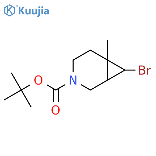 Tert-butyl 7-bromo-6-methyl-3-azabicyclo[4.1.0]heptane-3-carboxylate structure