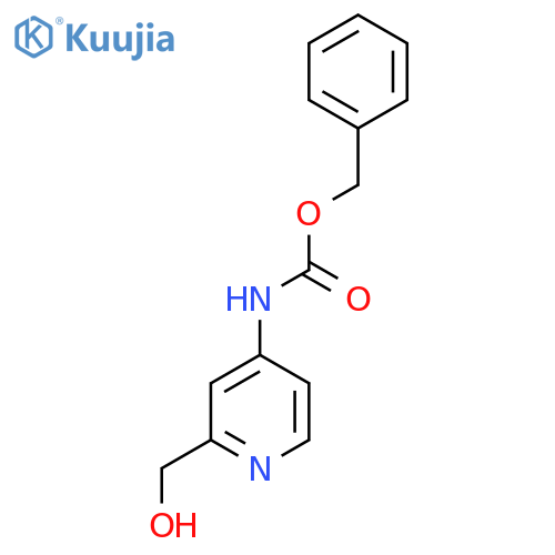 benzyl N-2-(hydroxymethyl)pyridin-4-ylcarbamate structure