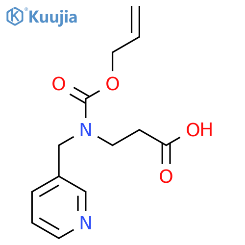 3-{(prop-2-en-1-yloxy)carbonyl(pyridin-3-yl)methylamino}propanoic acid structure