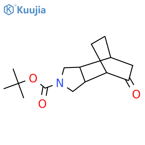 tert-butyl 8-oxo-4-azatricyclo5.2.2.0,2,6undecane-4-carboxylate structure