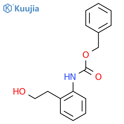 benzyl N-[2-(2-hydroxyethyl)phenyl]carbamate structure