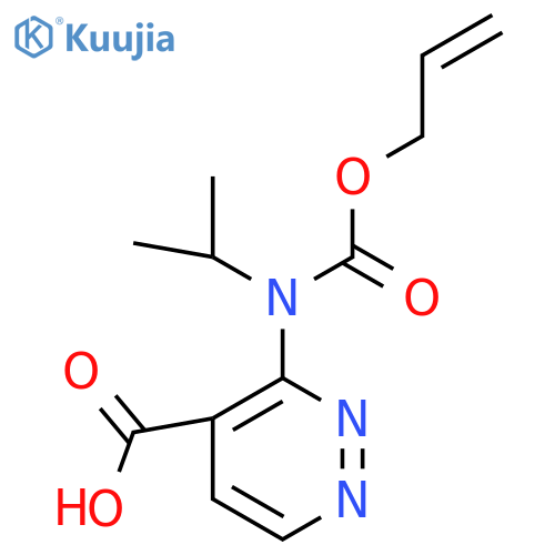 3-{(prop-2-en-1-yloxy)carbonyl(propan-2-yl)amino}pyridazine-4-carboxylic acid structure