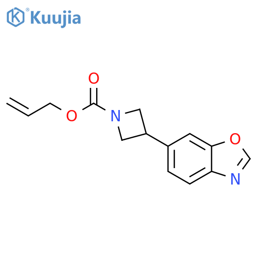 Prop-2-en-1-yl 3-(1,3-benzoxazol-6-yl)azetidine-1-carboxylate structure