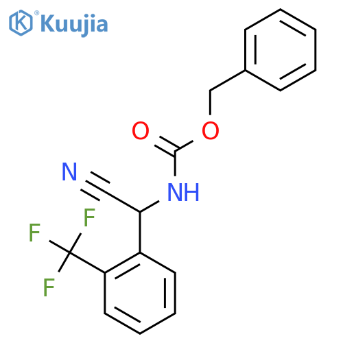 benzyl N-{cyano2-(trifluoromethyl)phenylmethyl}carbamate structure
