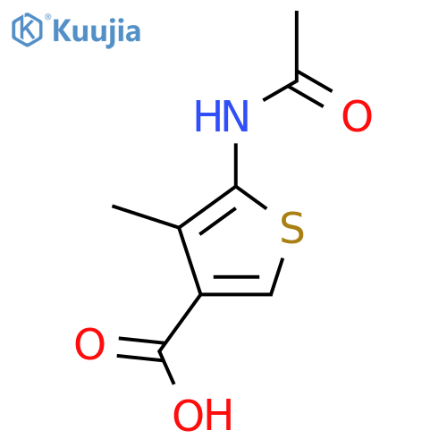 5-Acetamido-4-methylthiophene-3-carboxylic acid structure