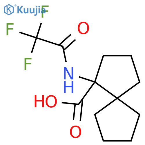 1-(2,2,2-Trifluoroacetamido)spiro[4.4]nonane-1-carboxylic acid structure