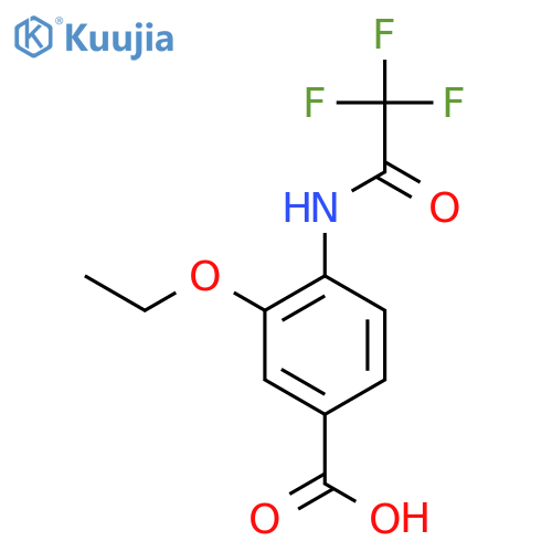 3-Ethoxy-4-(2,2,2-trifluoroacetamido)benzoic acid structure