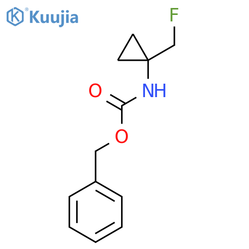 benzyl N-1-(fluoromethyl)cyclopropylcarbamate structure
