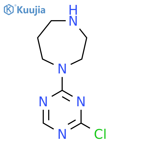 1-(4-Chloro-1,3,5-triazin-2-yl)-1,4-diazepane structure