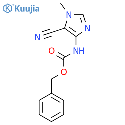 benzyl N-(5-cyano-1-methyl-1H-imidazol-4-yl)carbamate structure