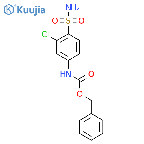 benzyl N-(3-chloro-4-sulfamoylphenyl)carbamate structure