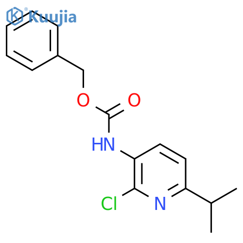 benzyl N-2-chloro-6-(propan-2-yl)pyridin-3-ylcarbamate structure