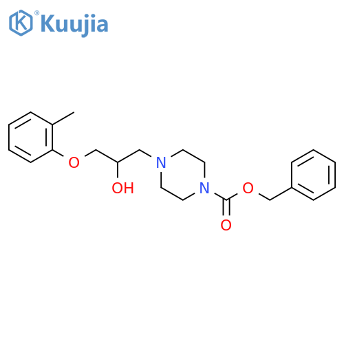 benzyl 4-2-hydroxy-3-(2-methylphenoxy)propylpiperazine-1-carboxylate structure