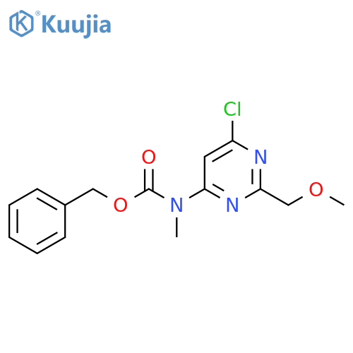 benzyl N-6-chloro-2-(methoxymethyl)pyrimidin-4-yl-N-methylcarbamate structure