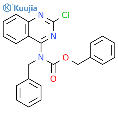 benzyl N-benzyl-N-(2-chloroquinazolin-4-yl)carbamate structure