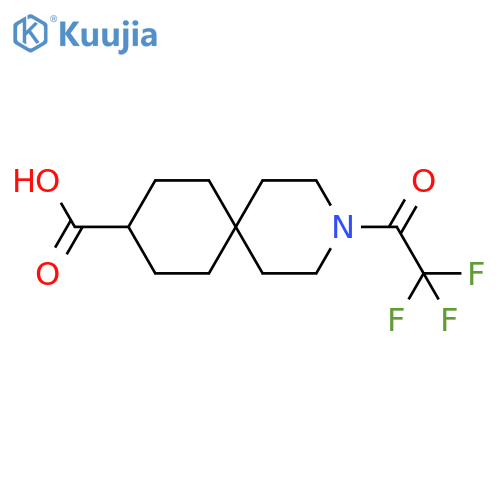 3-(2,2,2-trifluoroacetyl)-3-azaspiro5.5undecane-9-carboxylic acid structure