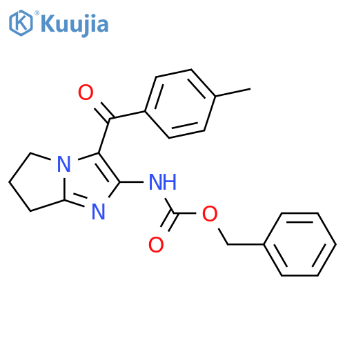 benzyl N-[3-(4-methylbenzoyl)-5H,6H,7H-pyrrolo[1,2-a]imidazol-2-yl]carbamate structure