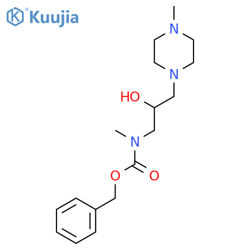 benzyl N-2-hydroxy-3-(4-methylpiperazin-1-yl)propyl-N-methylcarbamate structure