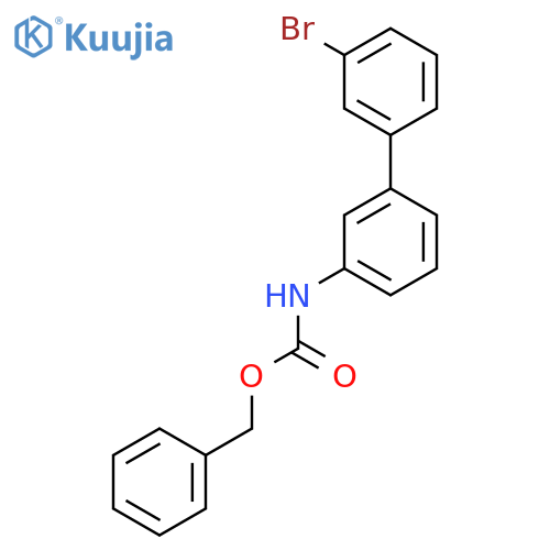 benzyl N-{3'-bromo-1,1'-biphenyl-3-yl}carbamate structure