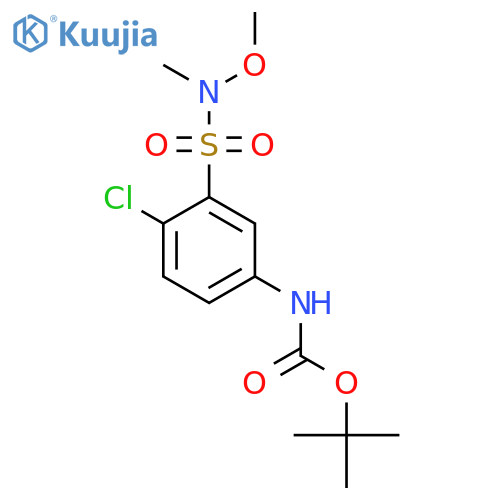 tert-butyl N-{4-chloro-3-methoxy(methyl)sulfamoylphenyl}carbamate structure