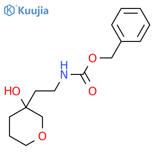 benzyl N-[2-(3-hydroxyoxan-3-yl)ethyl]carbamate structure