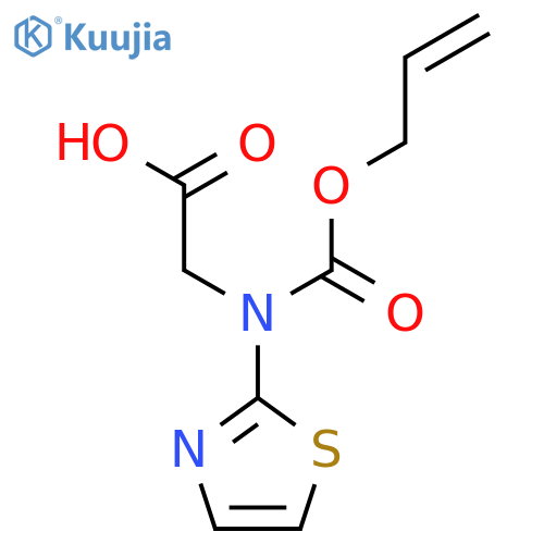 2-{(prop-2-en-1-yloxy)carbonyl(1,3-thiazol-2-yl)amino}acetic acid structure