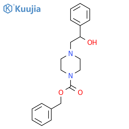Benzyl 4-(2-hydroxy-2-phenylethyl)piperazine-1-carboxylate structure