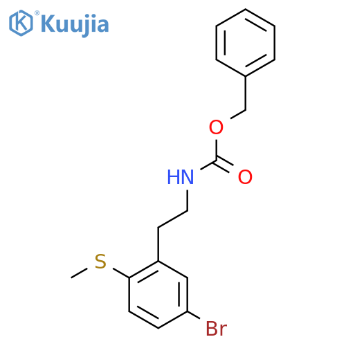 benzyl N-{2-5-bromo-2-(methylsulfanyl)phenylethyl}carbamate structure
