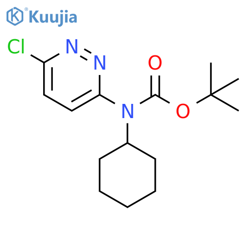 tert-butyl N-(6-chloropyridazin-3-yl)-N-cyclohexylcarbamate structure