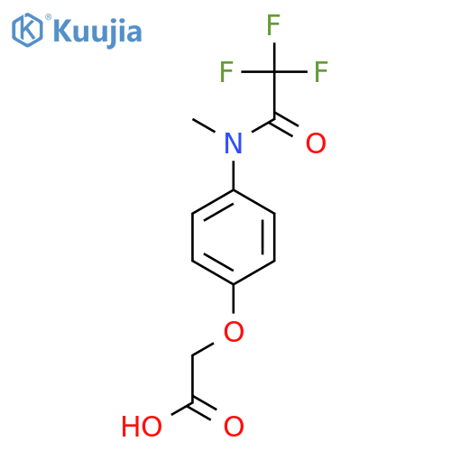 2-[4-(2,2,2-trifluoro-N-methylacetamido)phenoxy]acetic acid structure